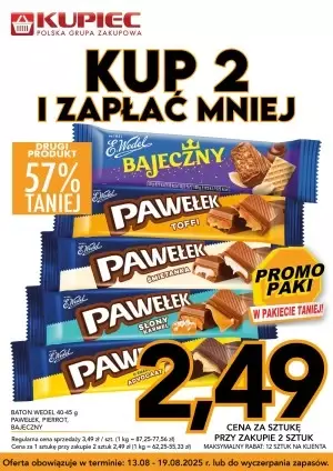 Kupiec - gazetka promocyjna Promopaki od środy 13.08 do wtorku 19.08 - strona 9