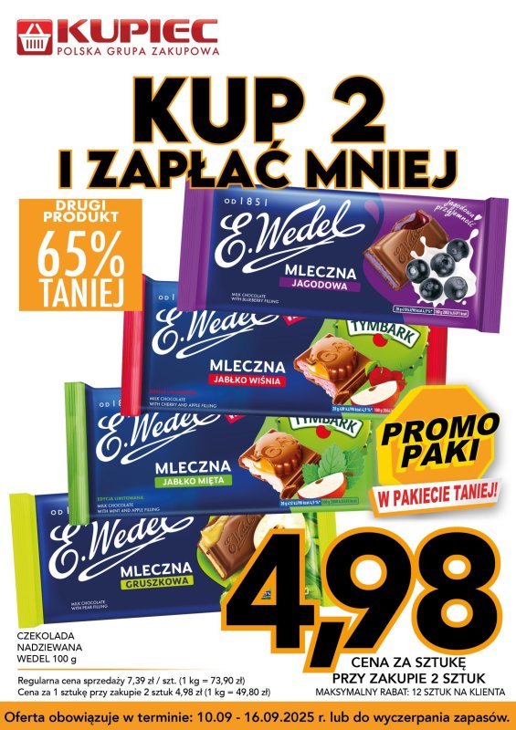 Kupiec - gazetka promocyjna Promopaki od środy 10.09 do wtorku 16.09 - strona 2