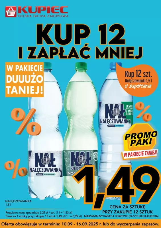 Kupiec - gazetka promocyjna Promopaki od środy 10.09 do wtorku 16.09 - strona 5