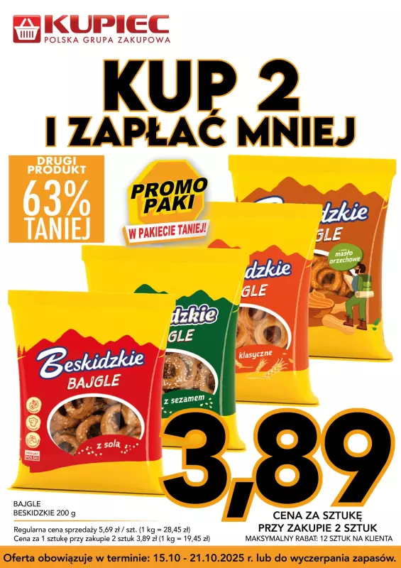 Kupiec - gazetka promocyjna Promopaki od środy 15.10 do wtorku 21.10 - strona 4