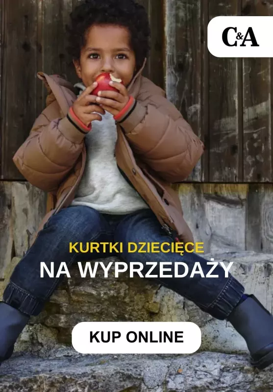 C&A - gazetka promocyjna Kurtki dziecięce na WYPRZEDAŻY od środy 07.02 