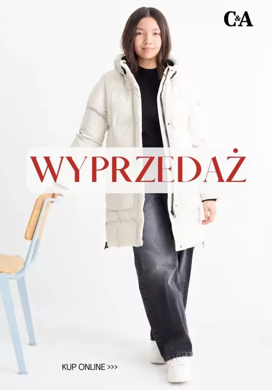 C&A - gazetka promocyjna WYPRZEDAŻ - ubrania dziecięce od czwartku 09.01 do czwartku 16.01