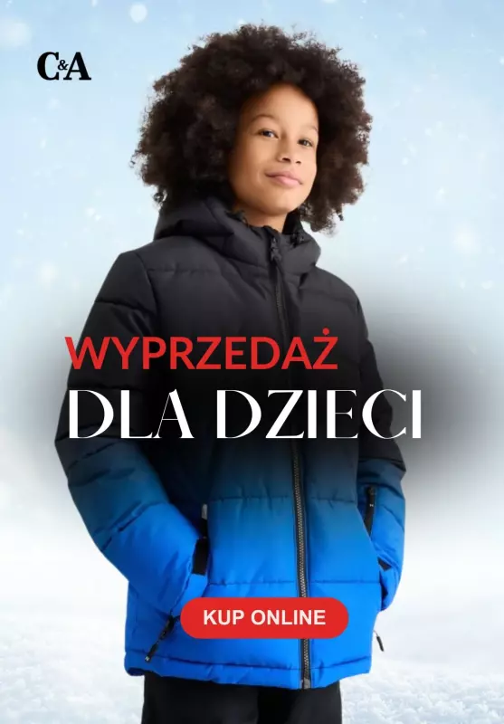 C&A - gazetka promocyjna Wyprzedaż dla dzieci od piątku 31.01 