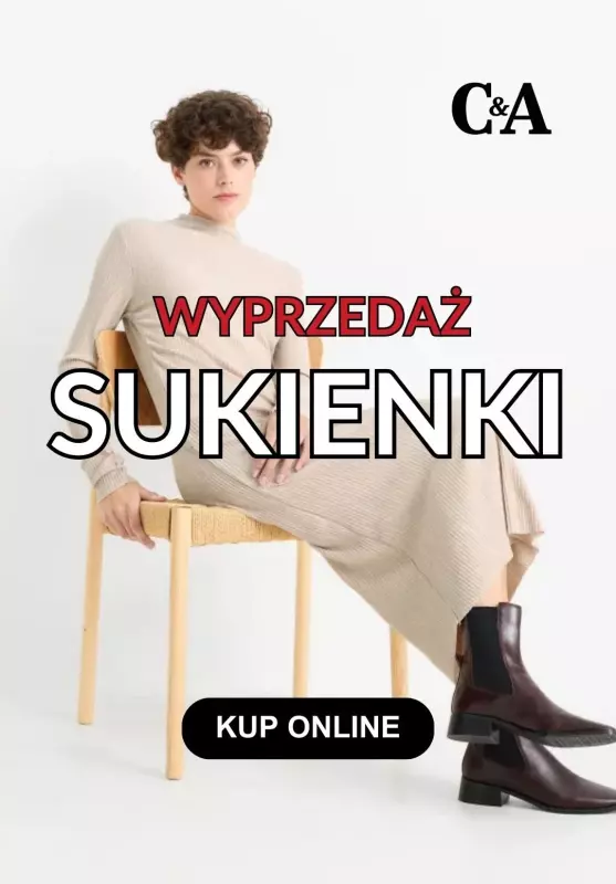 C&A - gazetka promocyjna Sukienki na wyprzedaży od wtorku 04.02 