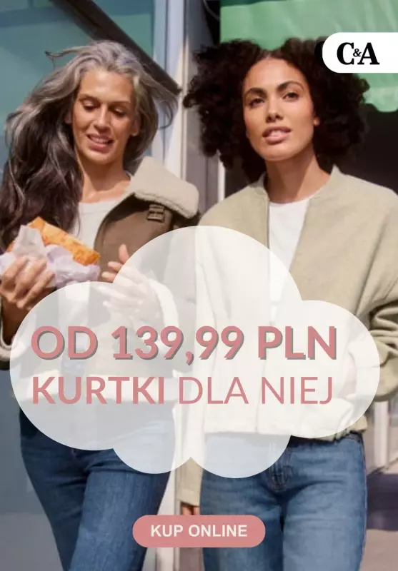 C&A - gazetka promocyjna Kurtki wiosenne dla niej od 139,99 zł od poniedziałku 10.03 