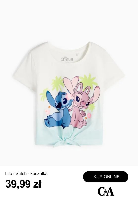 C&A - gazetka promocyjna Kolekcja Lilo i Stitch od poniedziałku 28.04  - strona 6