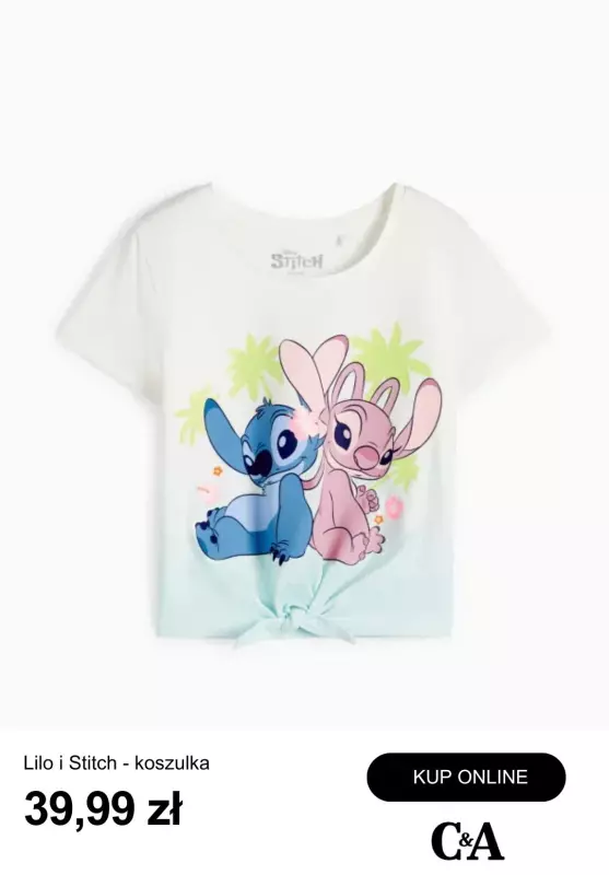 C&A - gazetka promocyjna Kolekcja Lilo i Stitch od poniedziałku 28.04  - strona 6