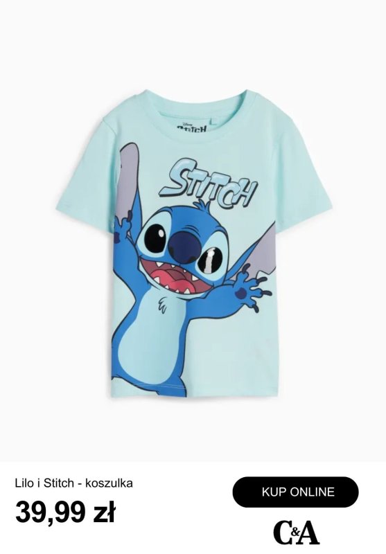 C&A - gazetka promocyjna Kolekcja Lilo i Stitch od poniedziałku 28.04  - strona 10