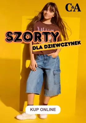 C&A - gazetka promocyjna Szorty dla dziewczynek od środy 14.05 