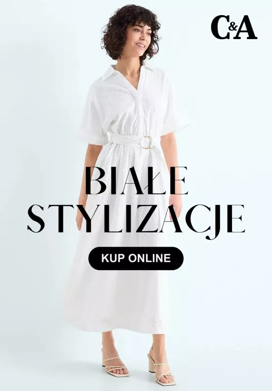 C&A - gazetka promocyjna Białe letnie stylizacje od piątku 23.05 
