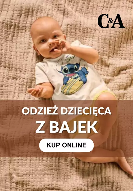 C&A - gazetka promocyjna Odzież dziecięca z bajek i komiksów od piątku 30.05 