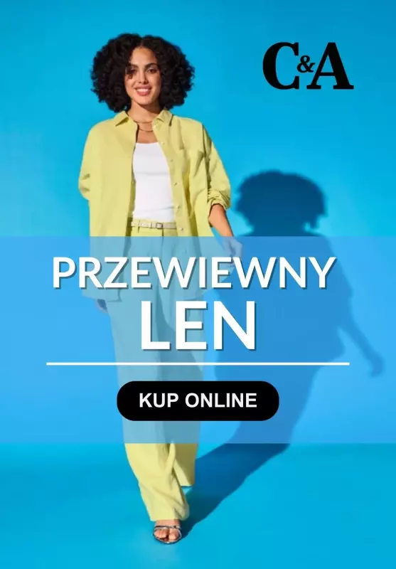 C&A - gazetka promocyjna Przewiewny len - odzież damska  