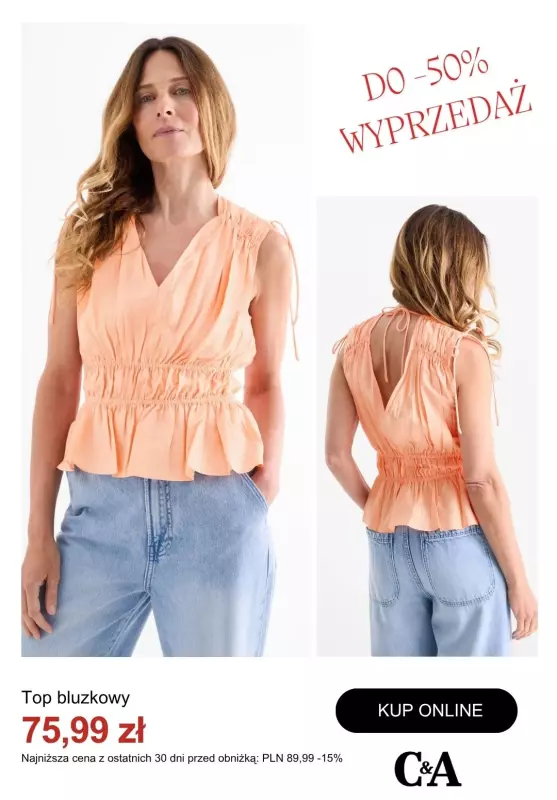 C&A - gazetka promocyjna Do -50% na bluzki damskie   - strona 3