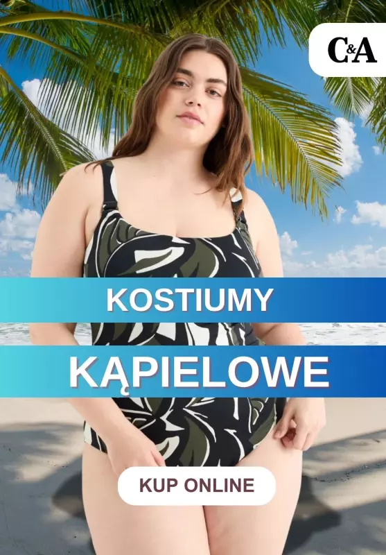 C&A - gazetka promocyjna Kostiumy kąpielowe od poniedziałku 21.07 