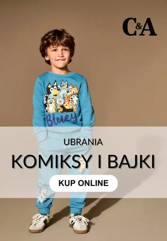 C&A - gazetka promocyjna Odzież z bajek i komiksów dla dzieci od piątku 25.07 
