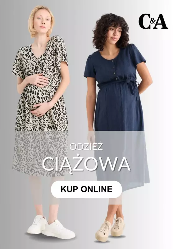 C&A - gazetka promocyjna Odzież ciążowa od piątku 01.08 
