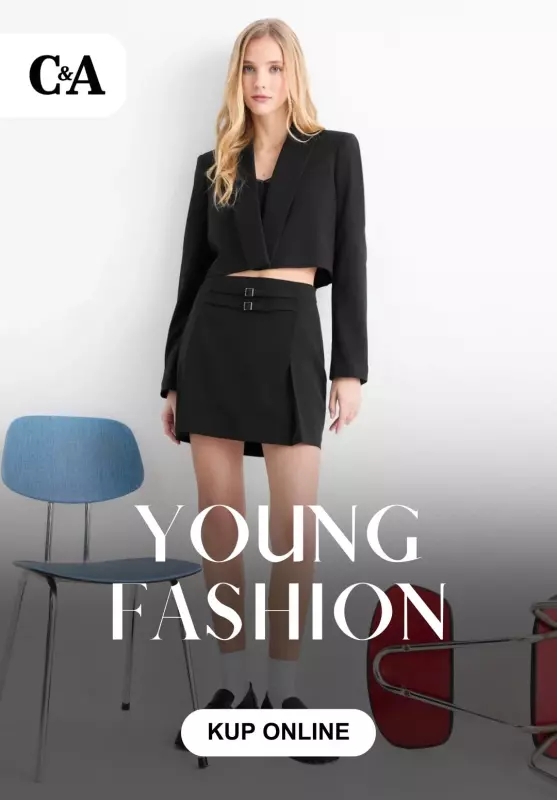 C&A - gazetka promocyjna Young Fashion - odzież damska od środy 06.08 