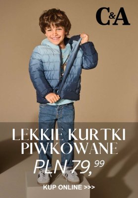 C&A - gazetka promocyjna Lekkie kurtki pikowane dla chłopca od 79,99 zł od piątku 08.08 do piątku 15.08