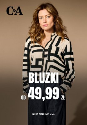 C&A - gazetka promocyjna Bluzki damskie od 49,99 zł od poniedziałku 11.08 