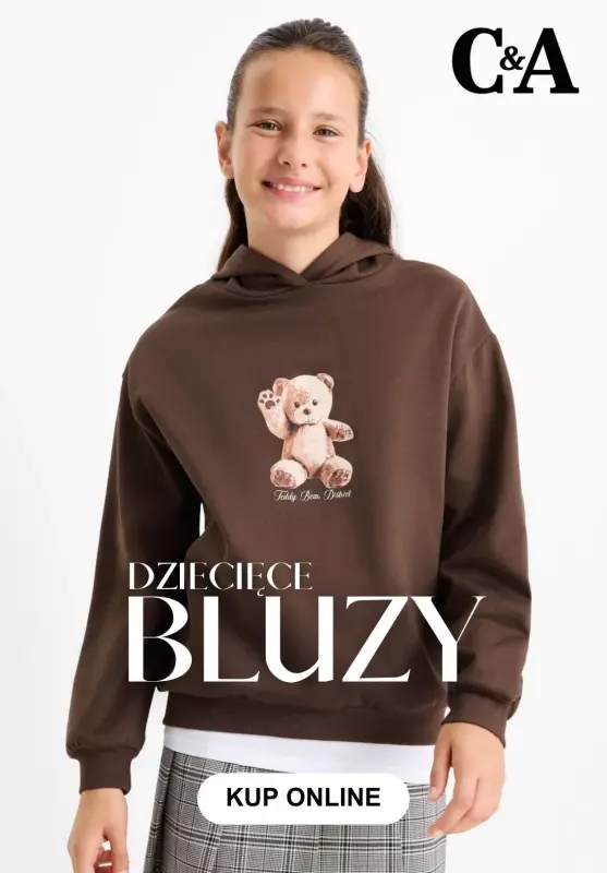 C&A - gazetka promocyjna Bluzy dziecięce od piątku 19.09 