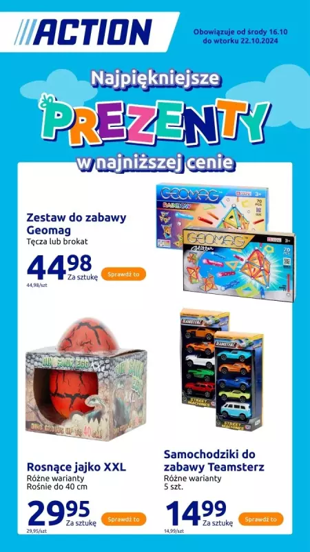 Action - gazetka promocyjna Najpiękniejsze prezenty - katalog  