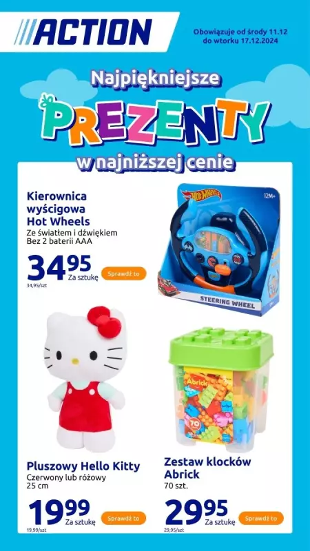 Action - gazetka promocyjna Katalog Prezenty  do wtorku 17.12