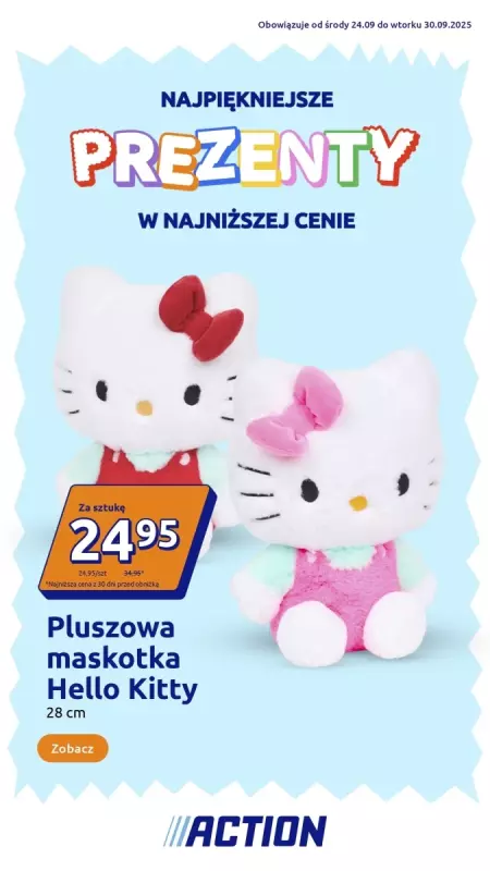 Action - gazetka promocyjna Katalog Prezenty od środy 24.09 do wtorku 30.09
