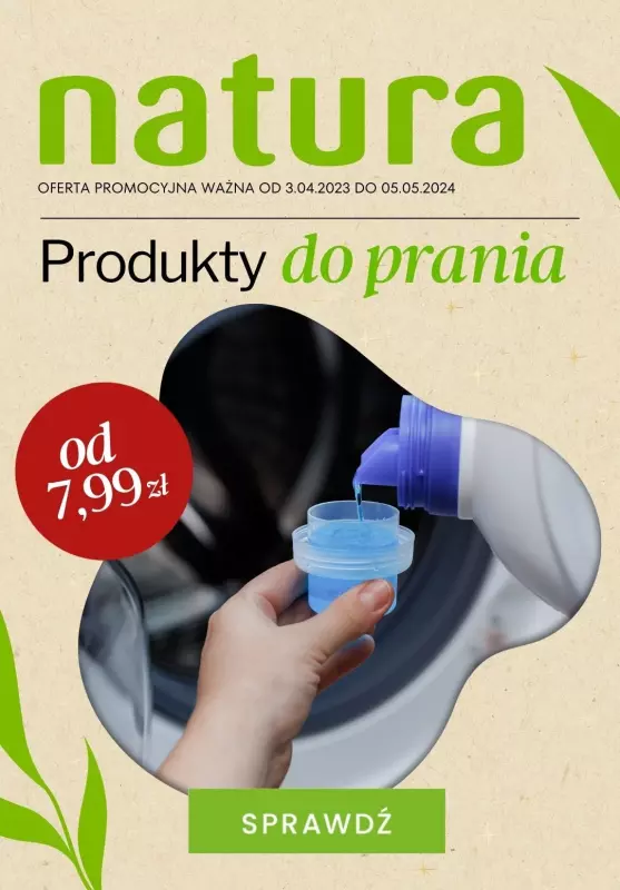 Drogerie Natura - gazetka promocyjna Produkty do prania i płukania od 7,99 zł  