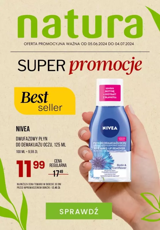 Drogerie Natura - gazetka promocyjna Bestsellery - SUPER PROMOCJE! od czwartku 06.06 do czwartku 04.07