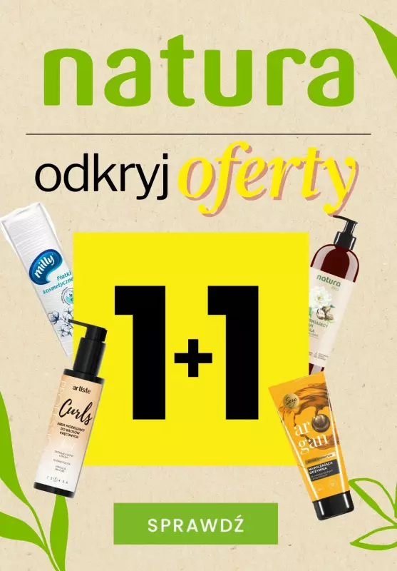 Drogerie Natura - gazetka promocyjna Odkryj SUPER oferty 1+1! od poniedziałku 09.09 do czwartku 03.10