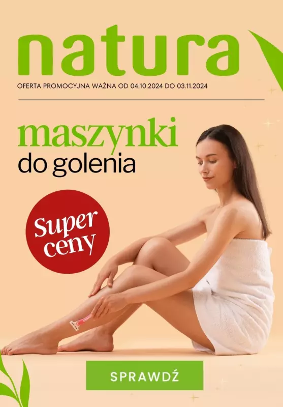 Drogerie Natura - gazetka promocyjna Maszynki do golenia w SUPER CENACH! od wtorku 29.10 do niedzieli 03.11