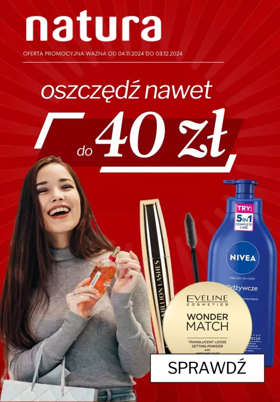 Drogerie Natura - gazetka promocyjna Nawet do 40 zł TANIEJ od poniedziałku 04.11 do wtorku 03.12