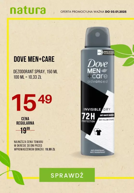 Drogerie Natura - gazetka promocyjna Dezodoranty i antyperspiranty MEGA OKAZJE od poniedziałku 23.12 do piątku 03.01 - strona 4