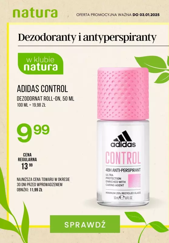 Drogerie Natura - gazetka promocyjna Dezodoranty i antyperspiranty MEGA OKAZJE od poniedziałku 23.12 do piątku 03.01 - strona 6