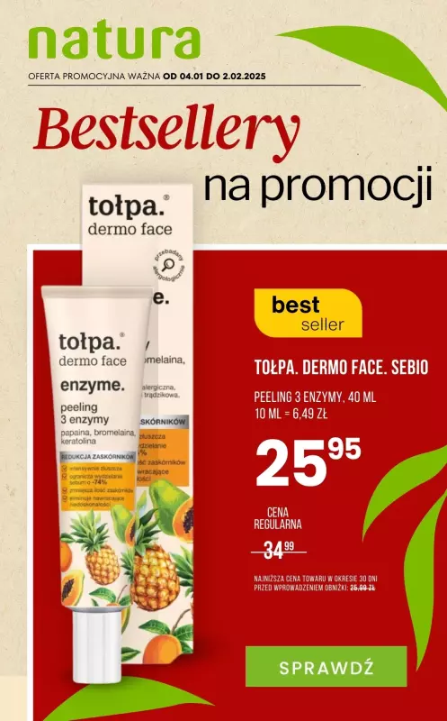 Drogerie Natura - gazetka promocyjna Bestsellery na promocji! od poniedziałku 13.01 do niedzieli 02.02