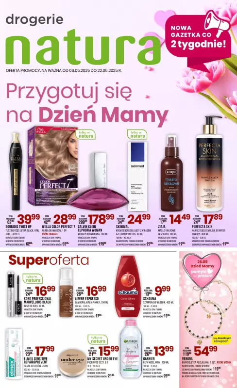 Drogerie Natura - gazetka promocyjna Gazetka od wtorku 06.05 do czwartku 22.05