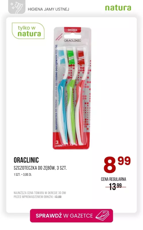 Drogerie Natura - gazetka promocyjna Szczoteczki i pasty do zębów - sprawdź promocje!   - strona 3