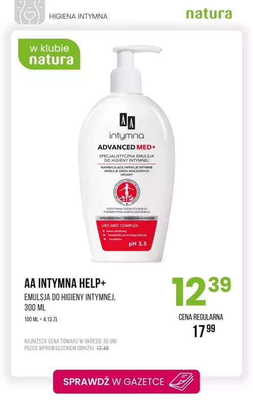 Drogerie Natura - gazetka promocyjna Higiena intymna - produkty w obniżonych cenach!   - strona 2
