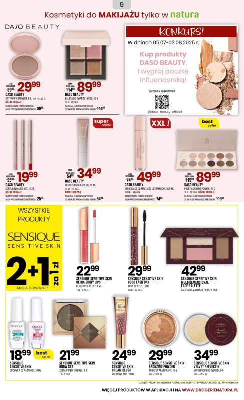 Drogerie Natura - gazetka promocyjna Gazetka od soboty 05.07 do wtorku 22.07 - strona 9