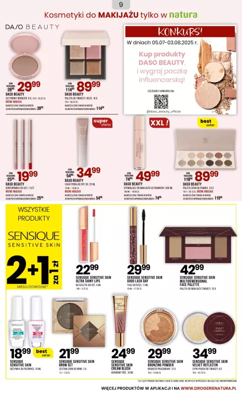 Drogerie Natura - gazetka promocyjna Gazetka od soboty 05.07 do wtorku 22.07 - strona 9