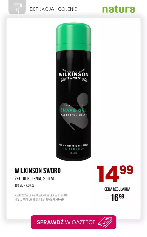Drogerie Natura - gazetka promocyjna Depilacja i golenie - promocje! od poniedziałku 14.07 do wtorku 22.07 - strona 5