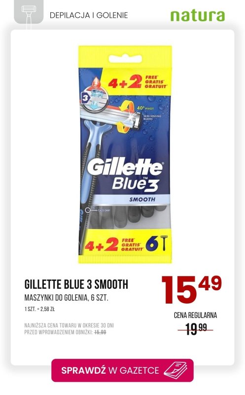 Drogerie Natura - gazetka promocyjna Depilacja i golenie - promocje! od poniedziałku 14.07 do wtorku 22.07 - strona 6