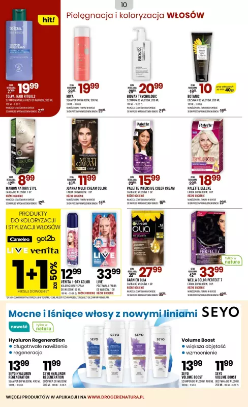 Drogerie Natura - gazetka promocyjna Gazetka od środy 23.07 do niedzieli 03.08 - strona 10