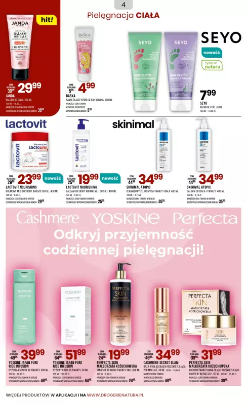 Drogerie Natura - gazetka promocyjna Gazetka od poniedziałku 04.08 do czwartku 21.08 - strona 4