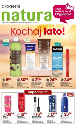 Drogerie Natura - gazetka promocyjna Gazetka od poniedziałku 04.08 do czwartku 21.08