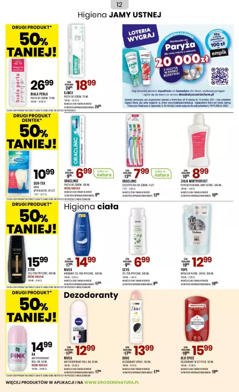 Drogerie Natura - gazetka promocyjna Gazetka od środy 03.09 do piątku 19.09 - strona 12