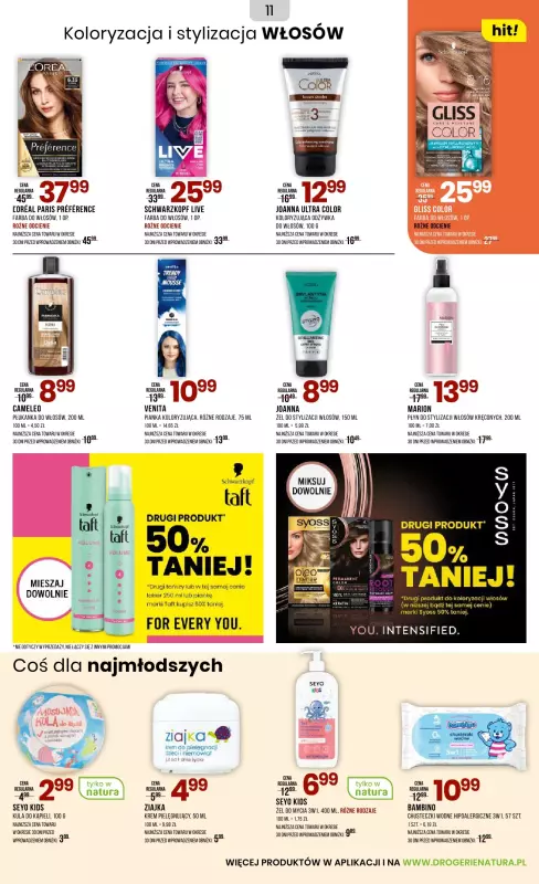 Drogerie Natura - gazetka promocyjna Gazetka od soboty 20.09 do czwartku 02.10 - strona 11