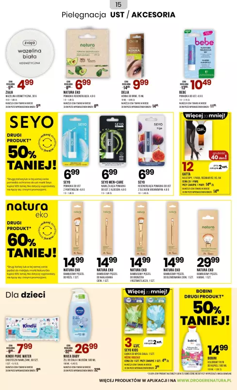 Drogerie Natura - gazetka promocyjna Gazetka od piątku 03.10 do środy 22.10 - strona 15