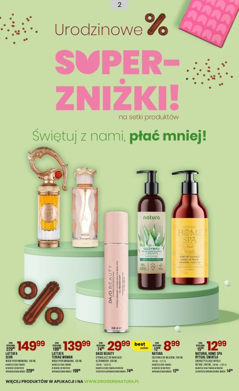 Drogerie Natura - gazetka promocyjna Gazetka od piątku 03.10 do środy 22.10 - strona 2