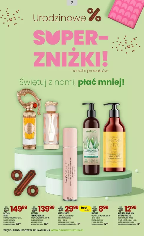Drogerie Natura - gazetka promocyjna Gazetka od piątku 03.10 do środy 22.10 - strona 2